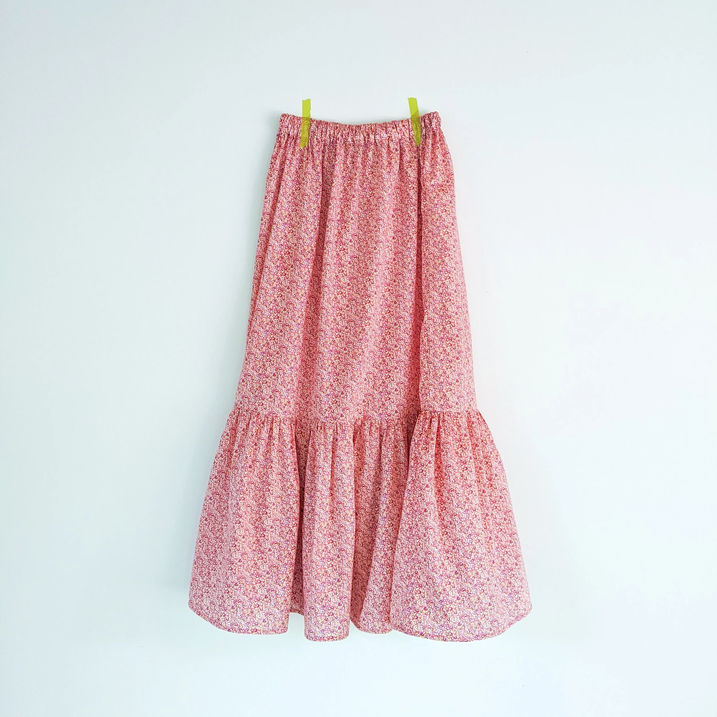 Long ruffle skirt hot sale